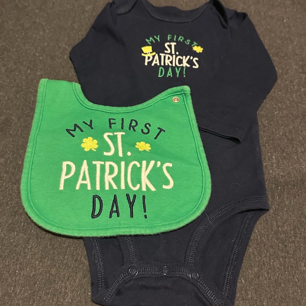 Saint Patrick Day Onsie & Bib